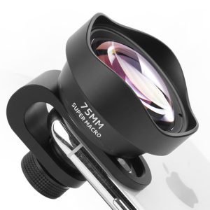 Objectif Macro Vision X10 sur Iphone gros plan