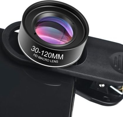 objectif macro easy vision pour Smartphone sur un iphone