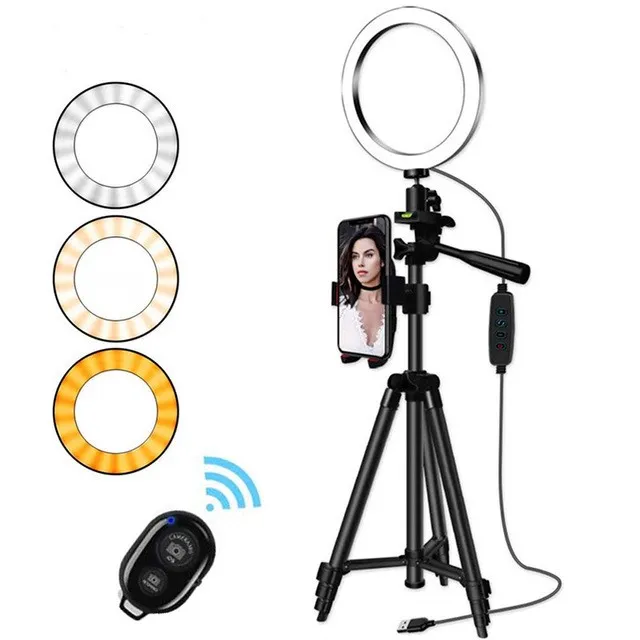 Trépied Anneau Led 26 cm avec télécommande