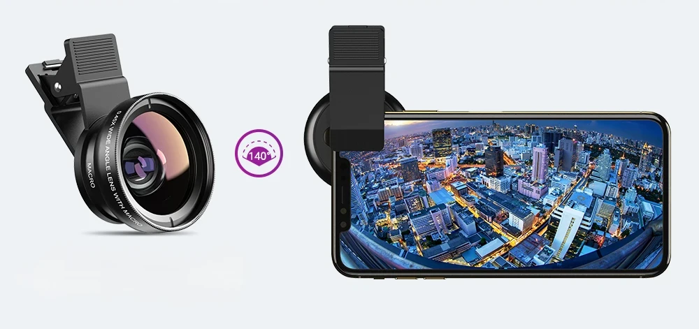 Objectif grand angle pour smartphone