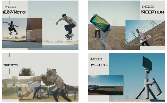 Prise de vue des modes avec le stabilisateur gimbal M301 Pro