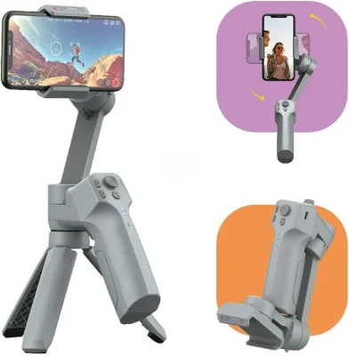 Stabilisateur Gimbal M301 Pro avec Iphone et Fermé