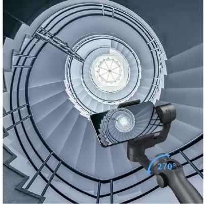 Stabilisateur Gimbal pour Smartphone Capture 2 film dans un escalier
