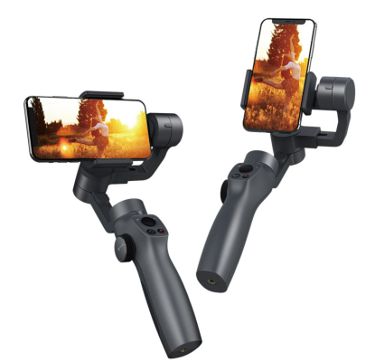 Stabilisateur Gimbal pour Smartphone Capture 2 avec smartphone horizontal et vertical femme dans champ