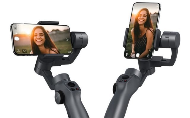 Stabilisateur Gimbal pour Smartphone Capture 2 avec smartphone horizontal et vertical