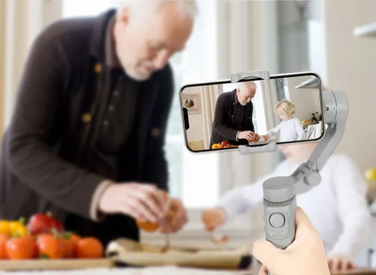 stabilisateur Gimbal EasyWay pour Smartphone utilisation intérieur