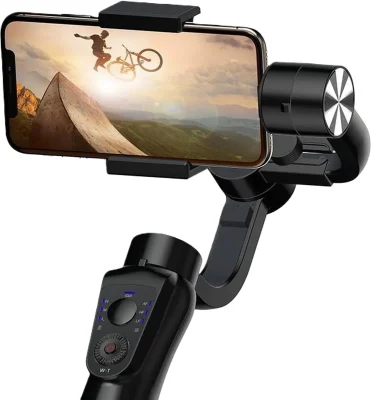 Stabilisateur Gimbal S5B pour Téléphones Mobiles avec un iphone horizontal