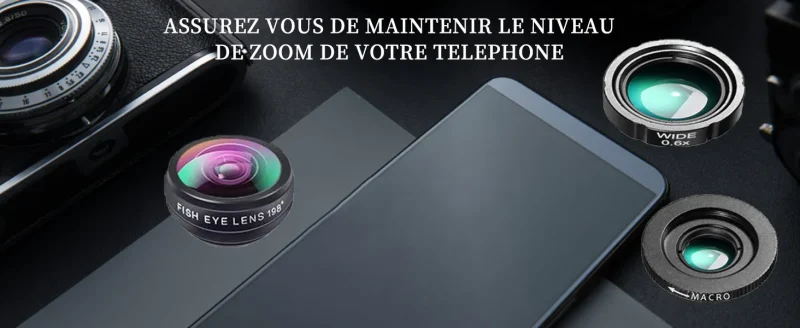 les objectifs du kit Pro 4 en 1 pour Mobile