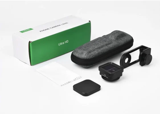 Objectif Anamorphique 1:55 pour smartphone avec son coffret