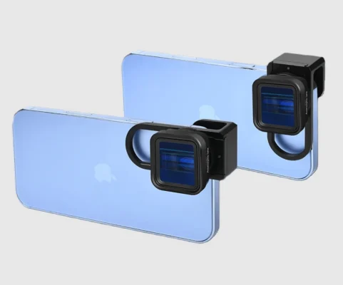 Optique Anamorphique pour Mobiles double fixation