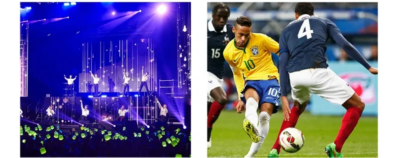 photo concert et foot avec Téléobjectif ZoomVision Pro X60 pour téléphone portable