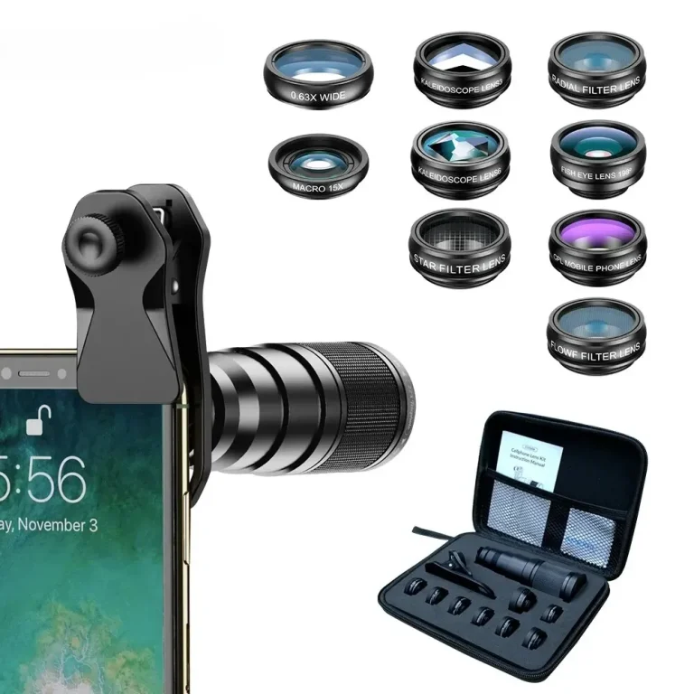 Kit objectifs pour smartphone 10 en 1