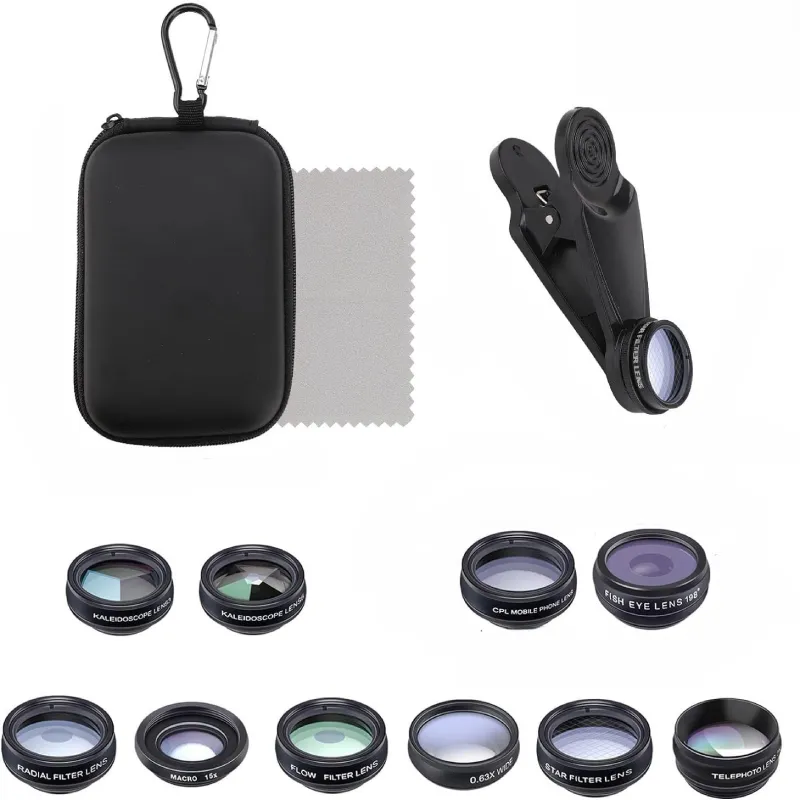 Kit Objectifs Easy 10 en 1 pour Smartphone coffret