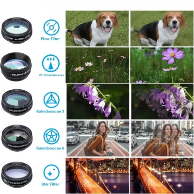 Les Effets Spéciaux du Kit Objectifs Easy 10 en 1 pour Smartphone
