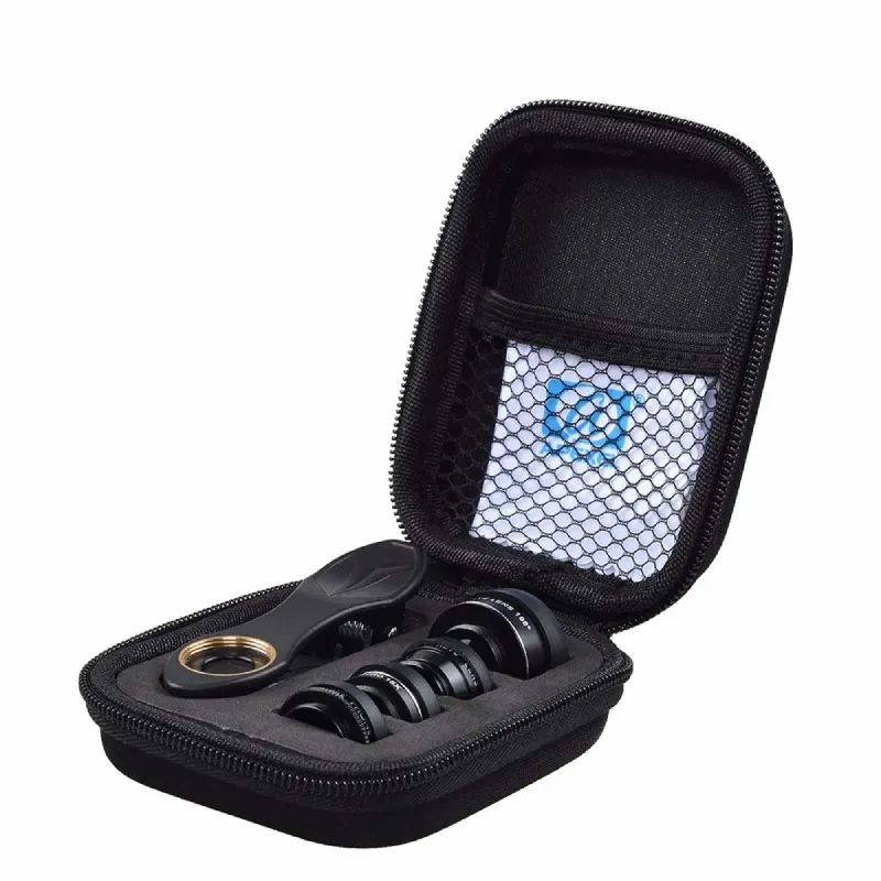 Le coffret du Kit 5 Objectifs pour smartphone