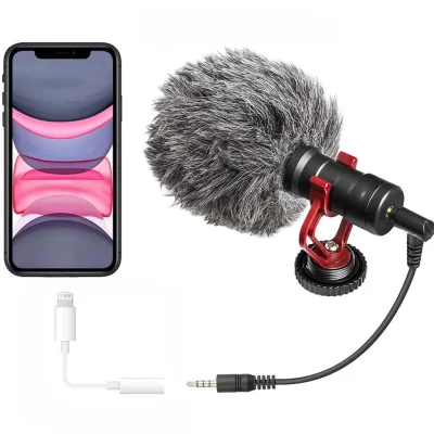 Micro Téléphone avec adaptateur lightning pour iphone