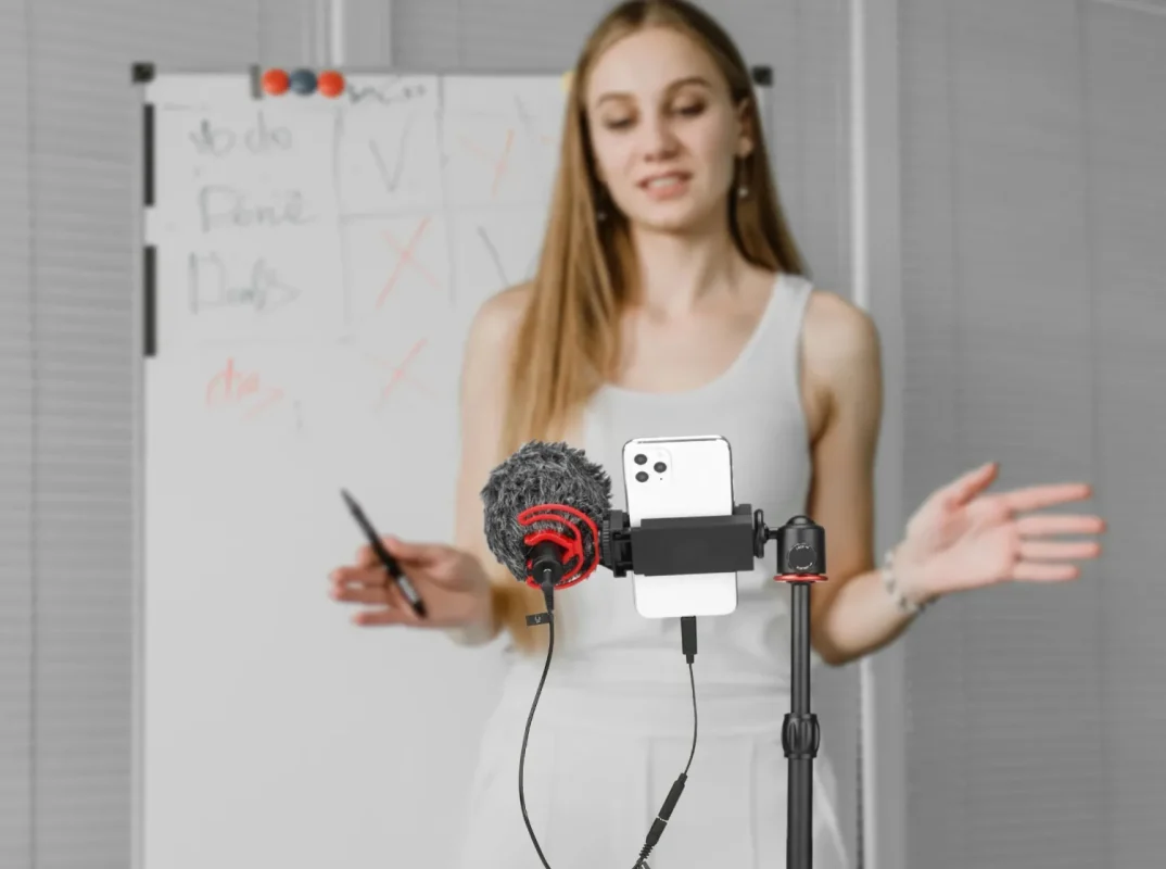 Micro Téléphone Easy Ext02 Lighting pour Iphone utilisé pour le vlog