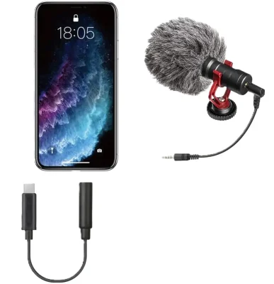 Micro Téléphone avec adaptateur usb-c pour android et IOS