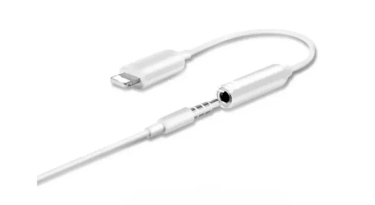 Adaptateur Audio lightning vers mini Jack 3,5 pour micro